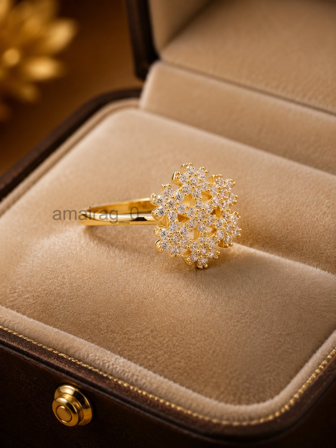 Off white Diamond Ring