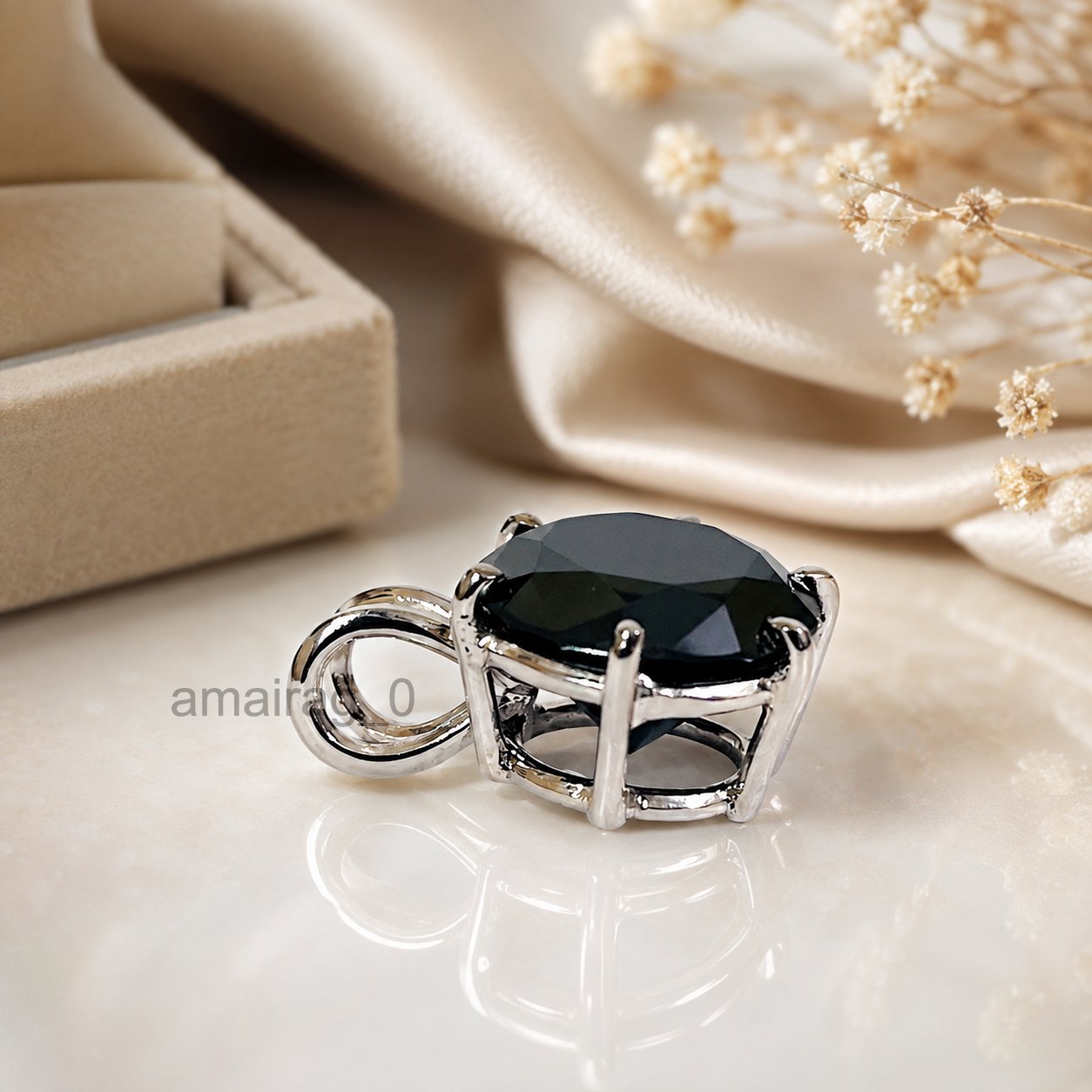 Black Diamond pendants 9ct