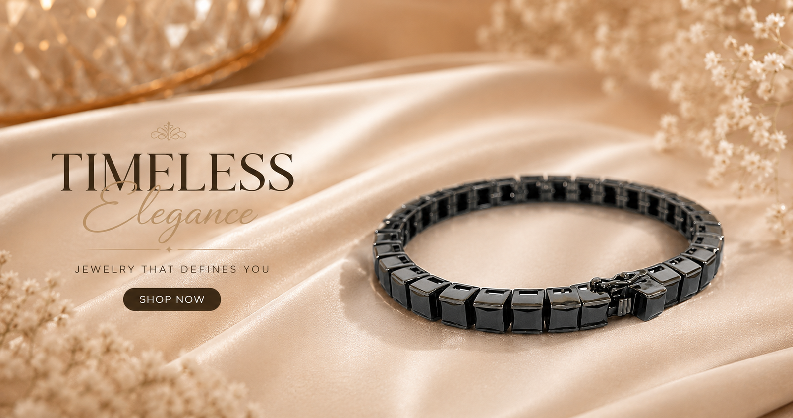 black bracelet banner