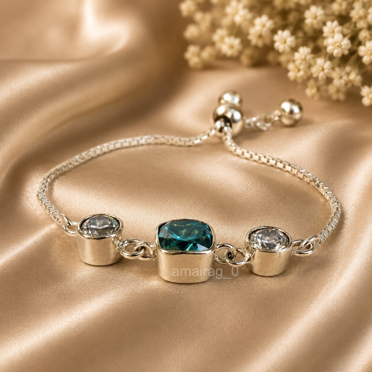 Blue Diamond Bracelet 4ct