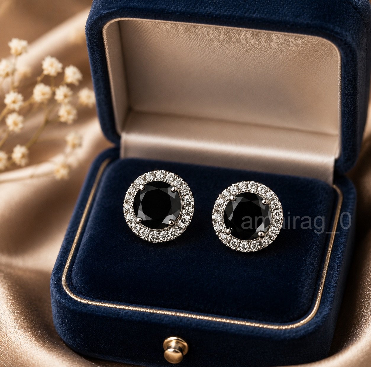 Black Diamond Earring