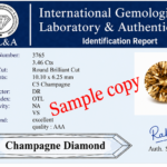Champagne Certificate