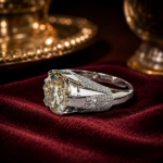 Champagne Treated Diamond Ring 2