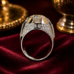 Champagne Treated Diamond Ring 4