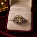 Champagne Treated Diamond Ring 5