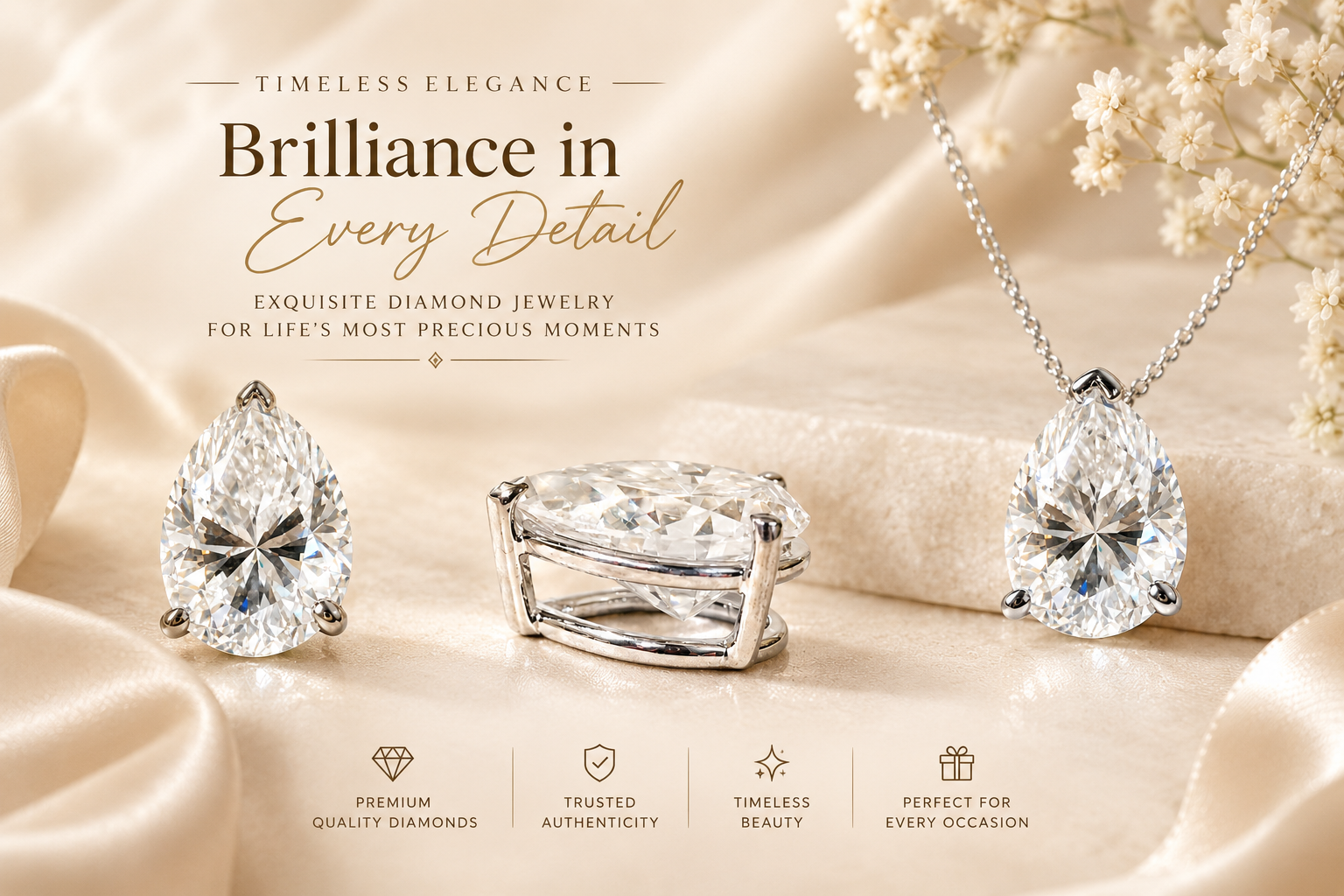 white Diamond Pendant