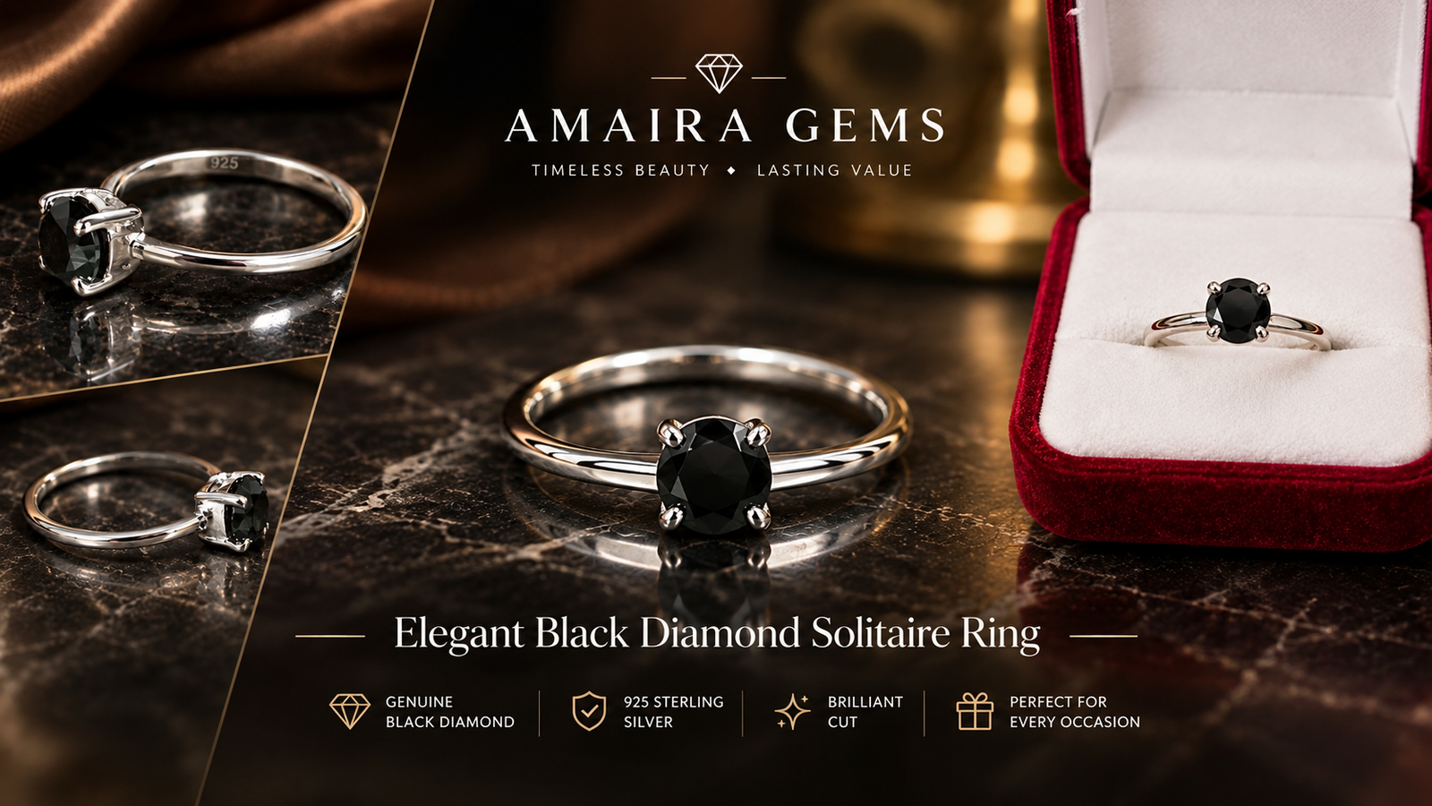 1.50 Carat Black Diamond Ring 2 banner