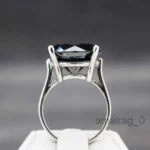 10 Carat Black Diamond Ring 2