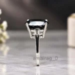 10 Carat Black Diamond Ring 3