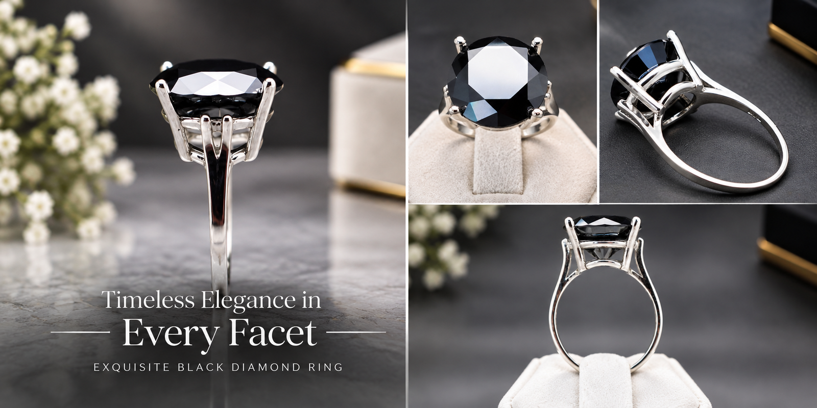 10 Carat Black Diamond Ring 4 banner