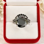 10 Ct Black Diamond Ring 1
