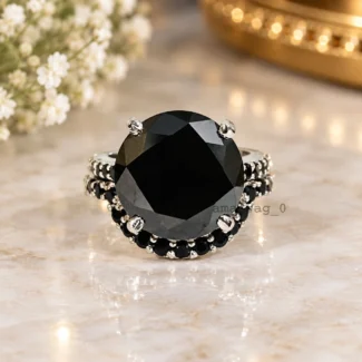 10 Ct Black Diamond Ring