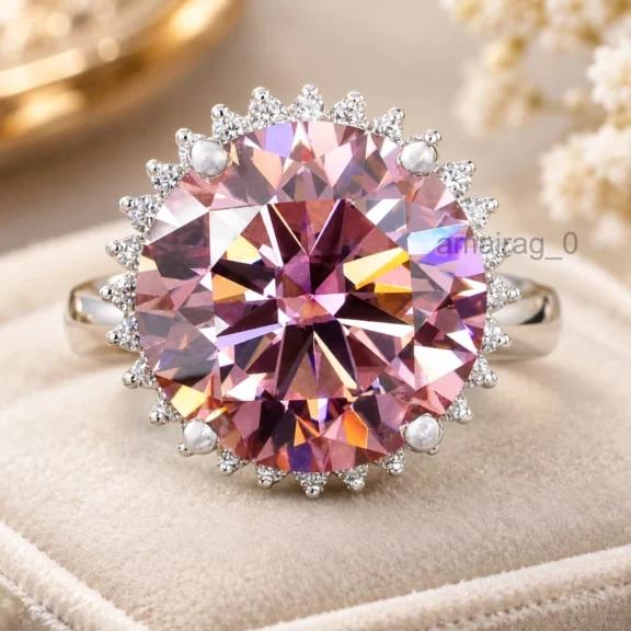 10 Ct Pink Diamond Ring (2)