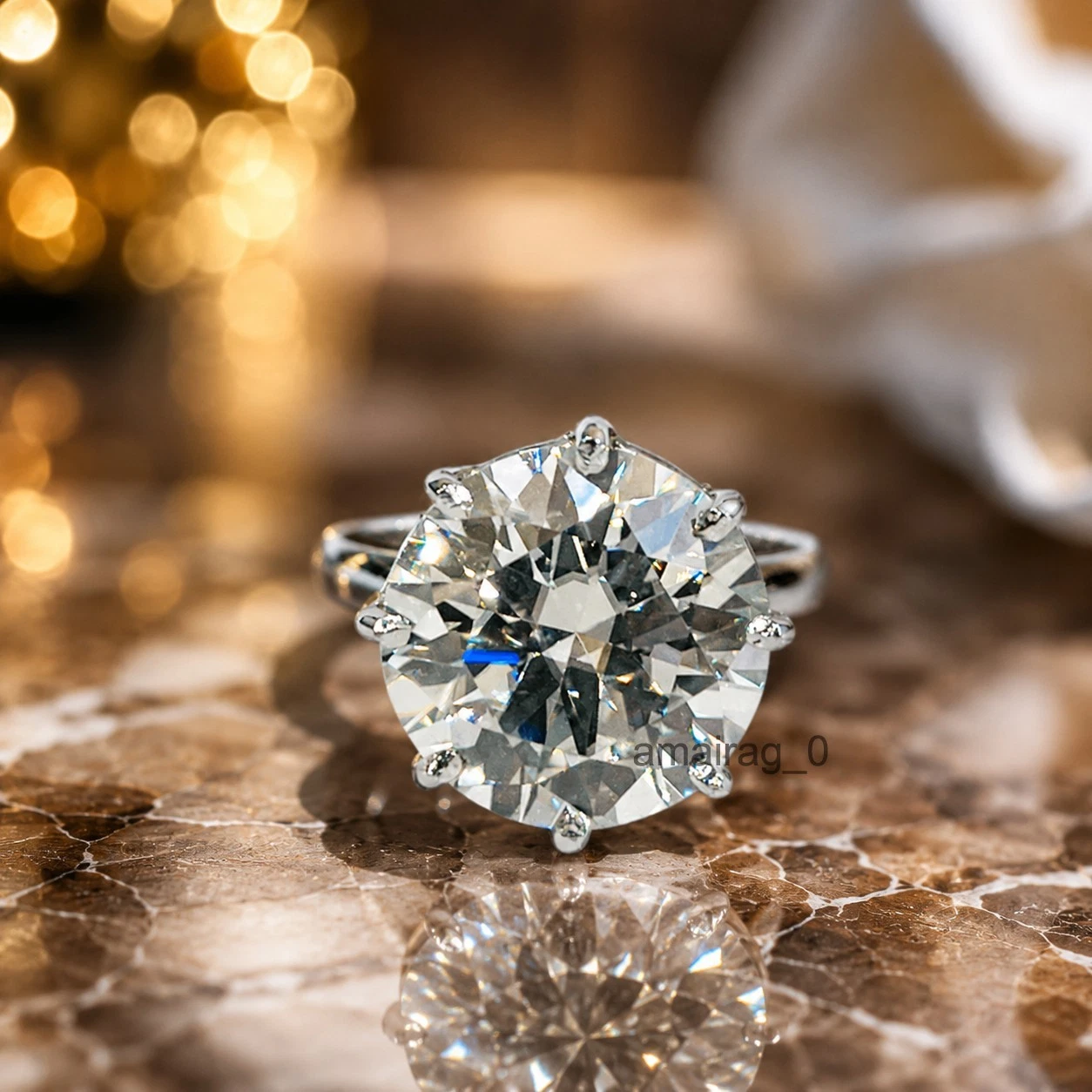 12 Ct Off White HPHT Ring (1)