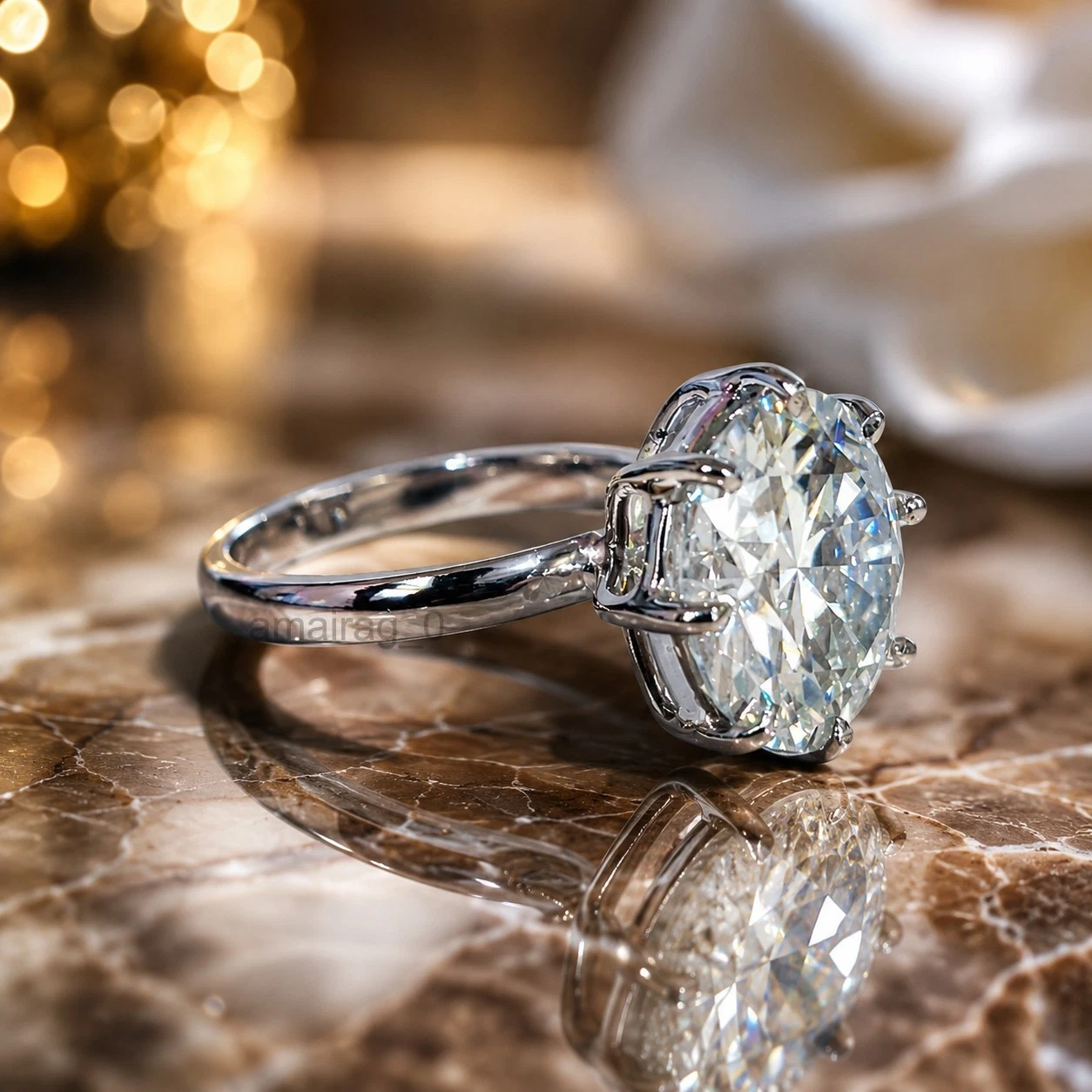 12 Ct Off White HPHT Ring (2)