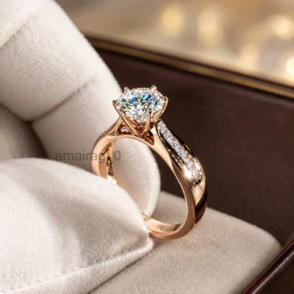 2 Carat White Treated Diamond Ring 1