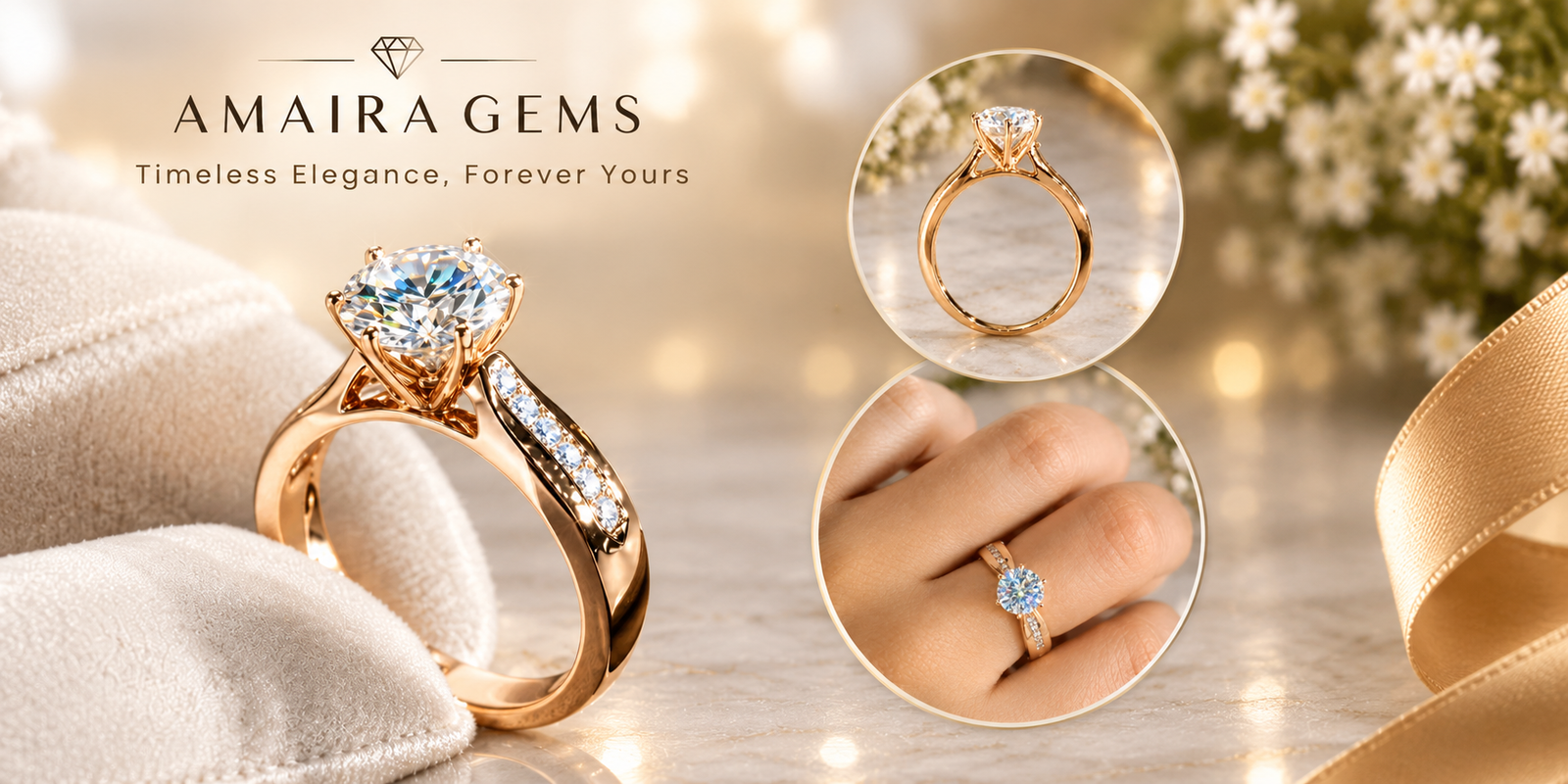 2 Carat White Treated Diamond Ring 2 banner