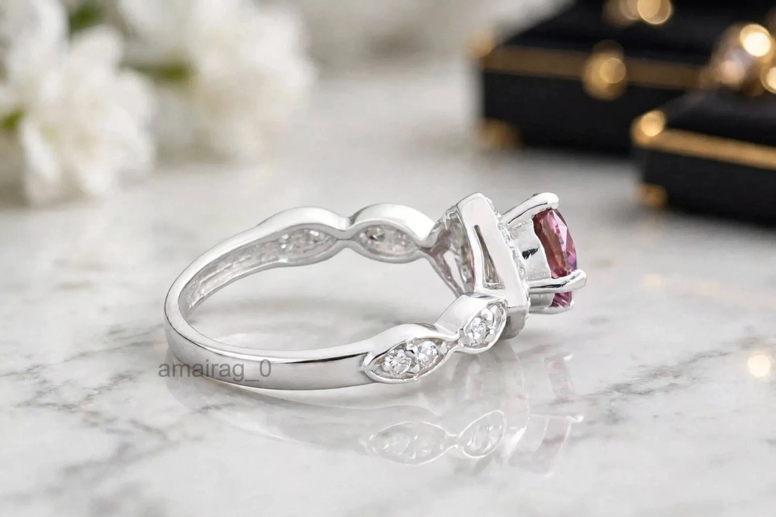 2 Ct Pink Diamond Ring 2