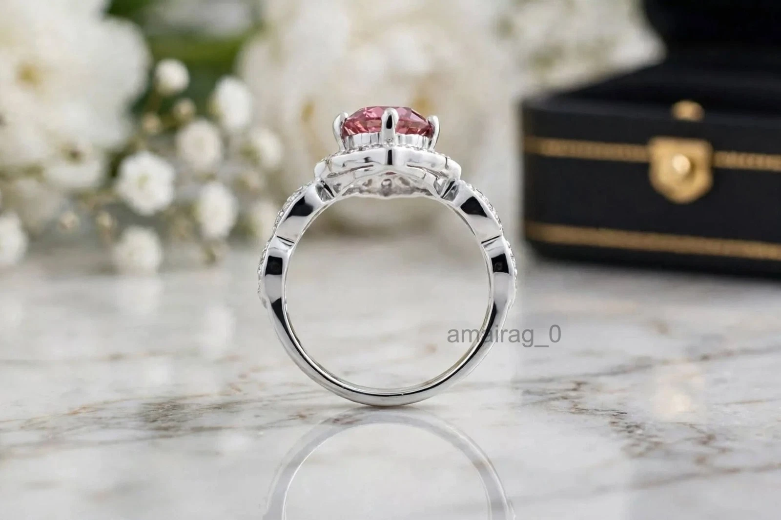2 Ct Pink Diamond Ring 3