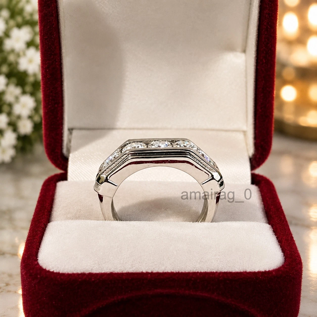 2 Ct White Diamond Band (2)