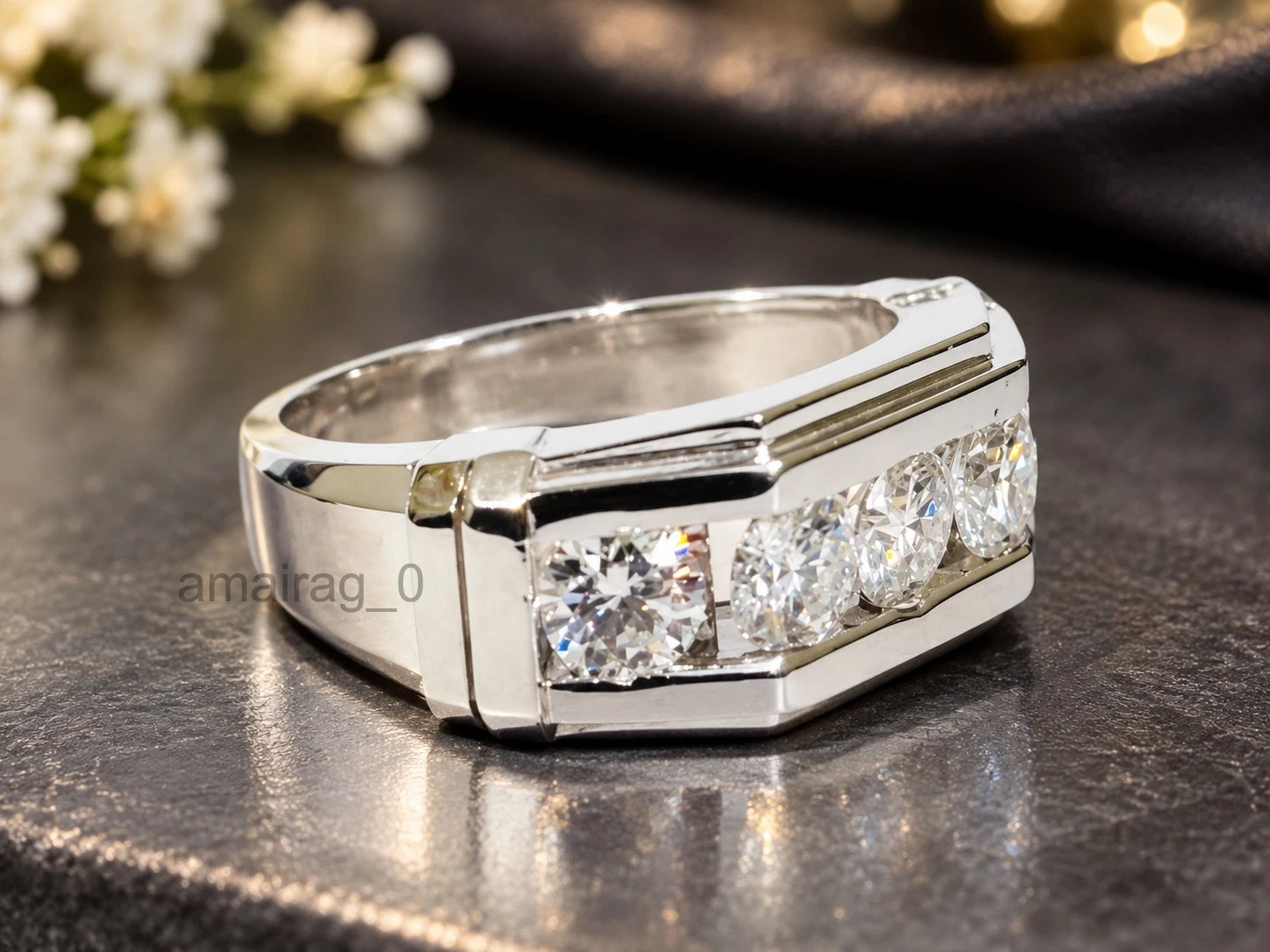 2 Ct White Diamond Band (3)