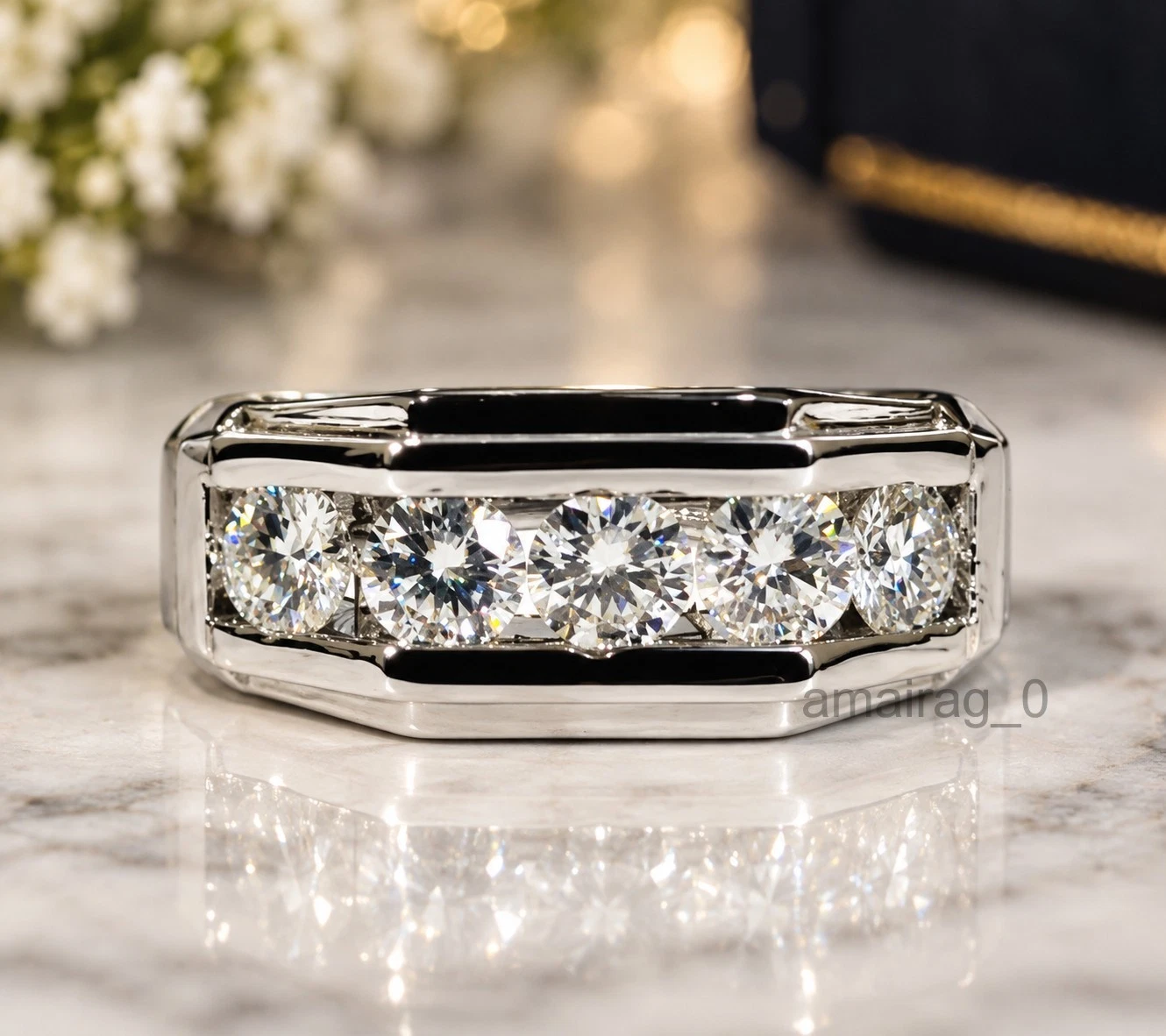 2 Ct White Diamond Band (5)