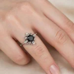 2.50 Ct Black Diamond Ring 3