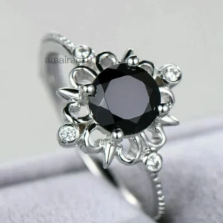 2.50 Ct Black Diamond Ring