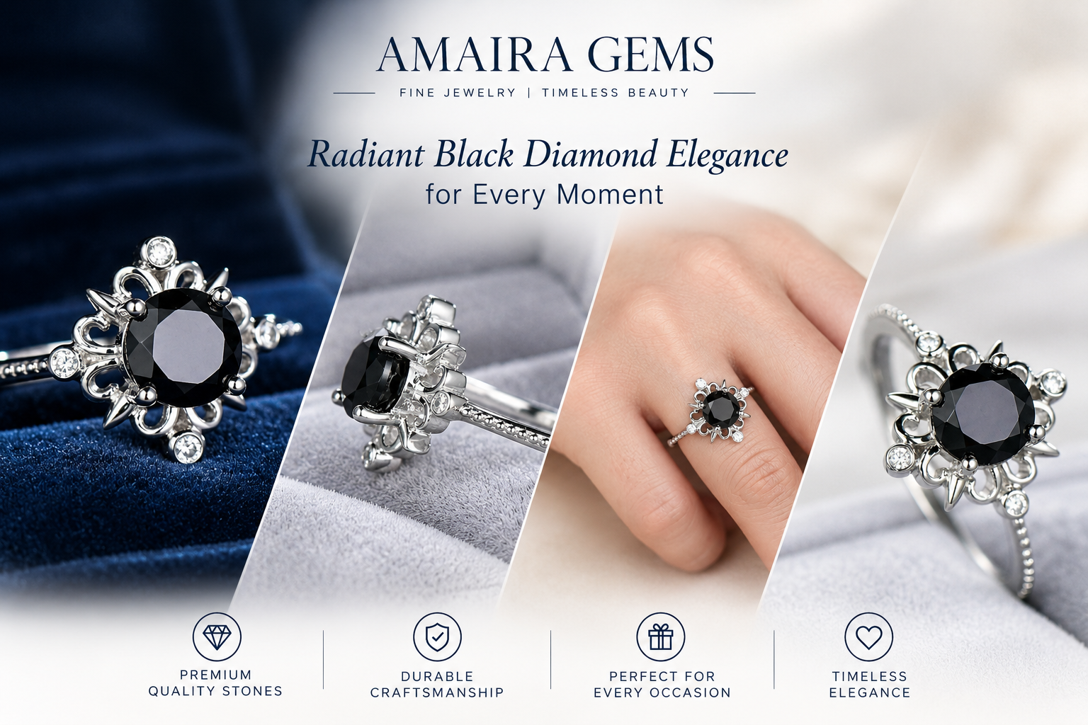 2.50 Ct Black Diamond Ring banner