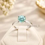 2.50 Ct Blue Treated Diamond Ring (1)