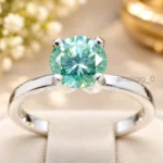 2.50 Ct Blue Treated Diamond Ring (2)