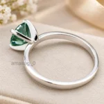 2.50 Ct Blue Treated Diamond Ring (4)