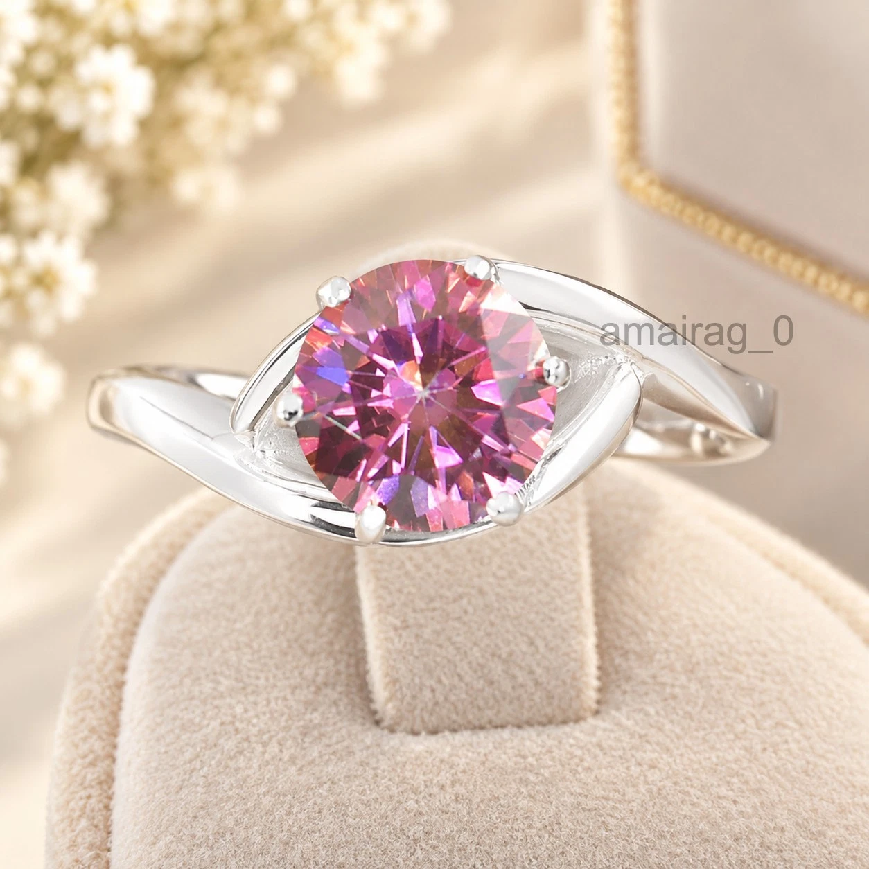 2.75 Ct Pink Diamond Ring 1
