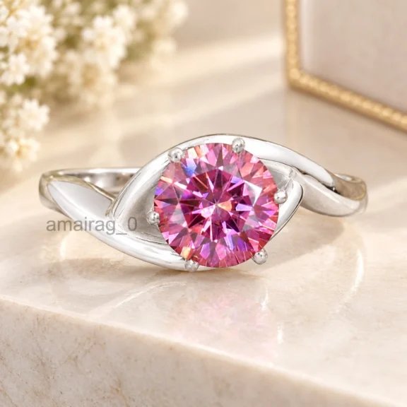 2.75 Ct Pink Diamond Ring (2)