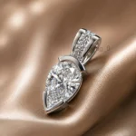 3 Ct White Pendant Pear Shape (1)