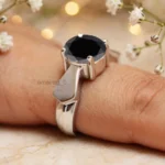 3.50 Ct Black Diamond Ring 2