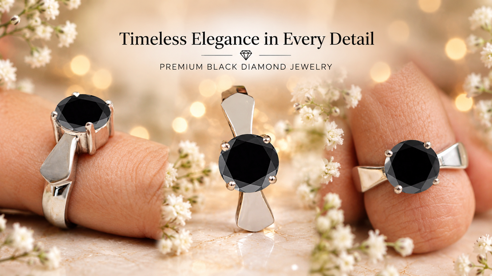 3.50 Ct Black Diamond Ring banner