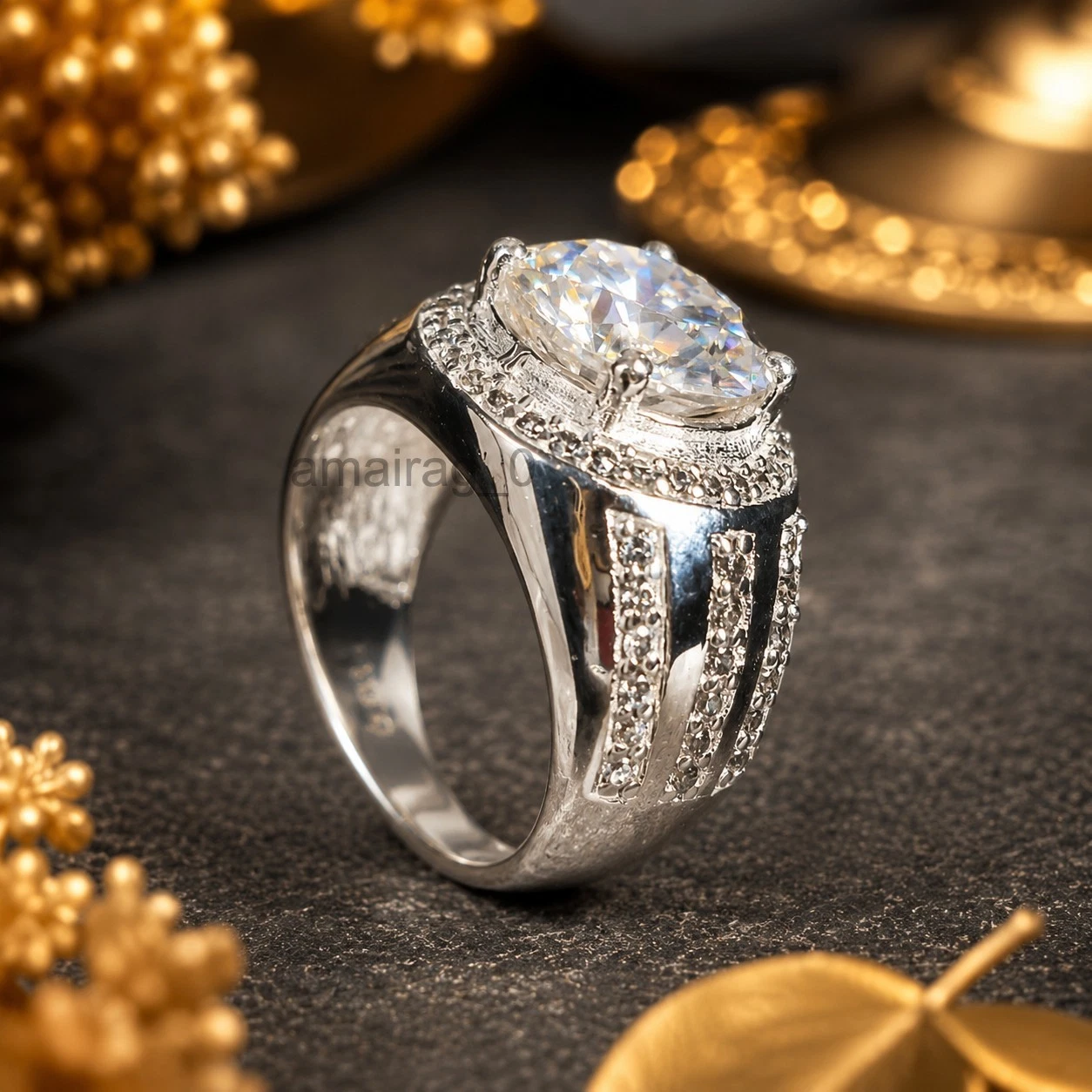 4 Carat White HPHT rings (4)