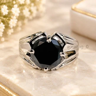 4 Ct Black Diamond Ring
