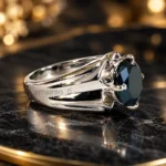 4 Ct Black Diamond Ring 6