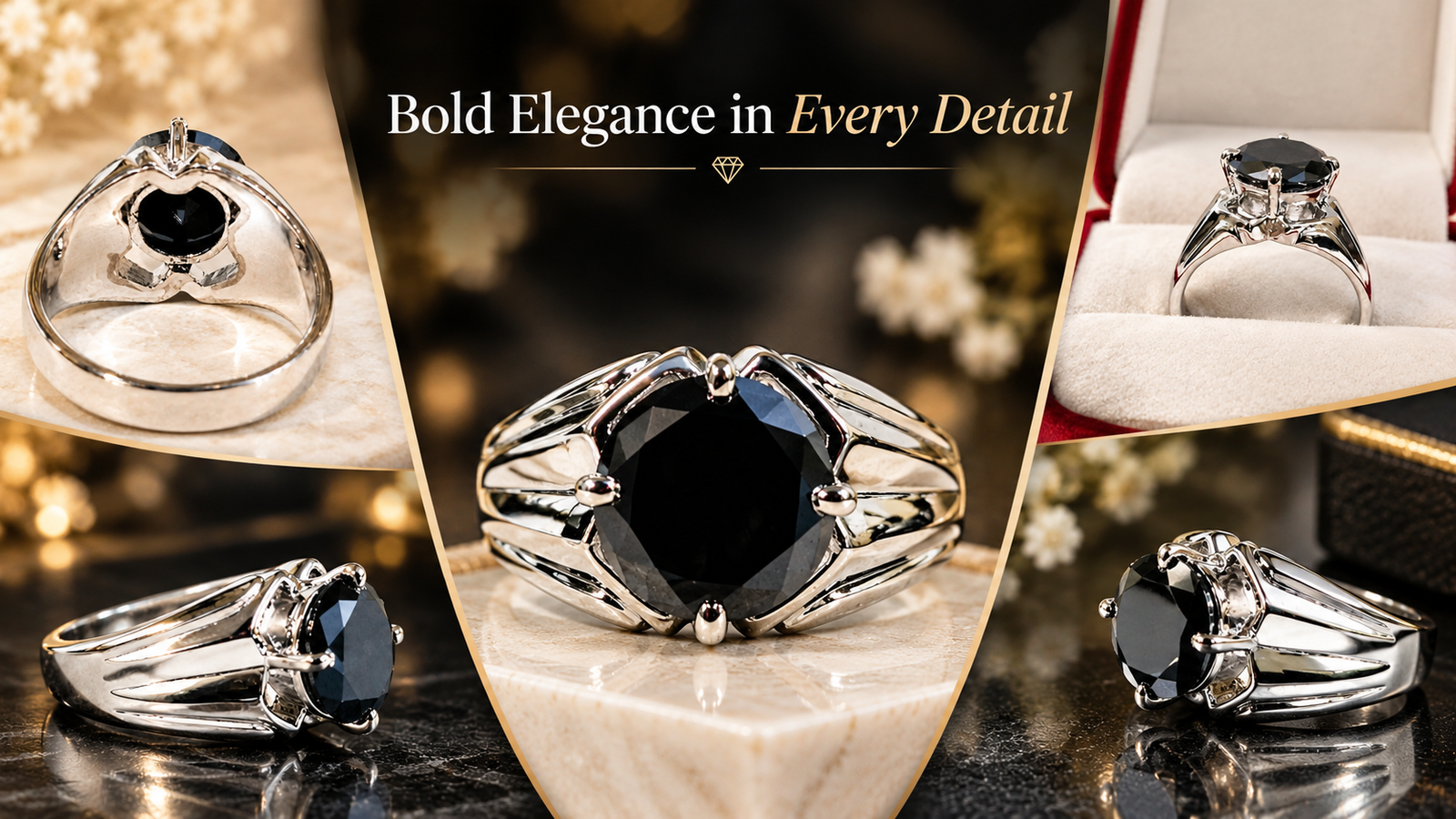 4 Ct Black Diamond Ring banner