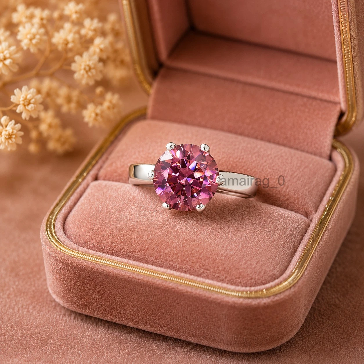 4 Ct Pink Diamond Ring 1
