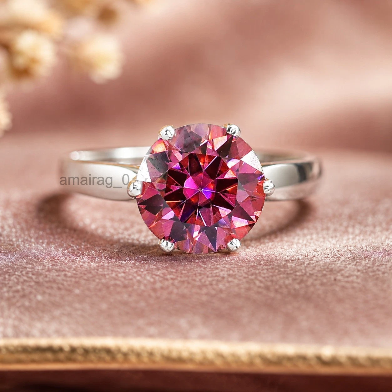 4 Ct Pink Diamond Ring 2