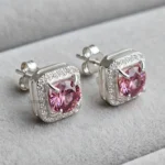 4 Ct Pink Diamond Stud Earrings 2