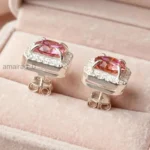 4 Ct Pink Diamond Stud Earrings 4
