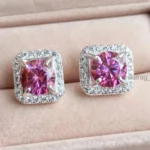 4 Ct Pink Diamond Stud Earrings 5
