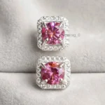 4 Ct Pink Diamond Stud Earrings 6