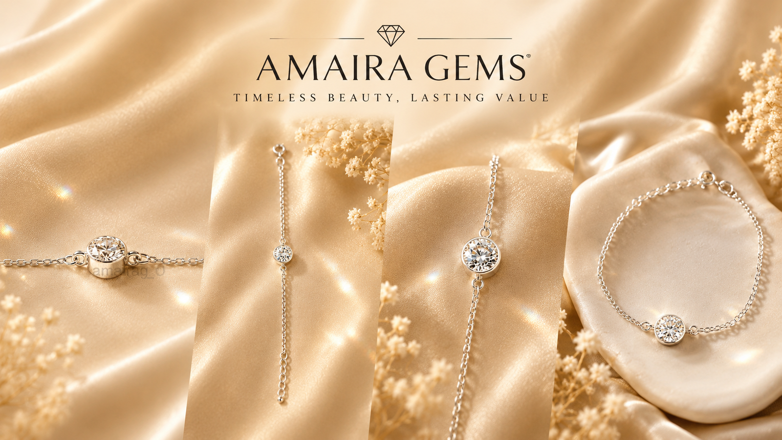 4 Ct White HPHT Diamond Bracelet banner