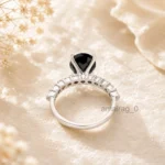 4.50 Ct Black Diamond Ring 4