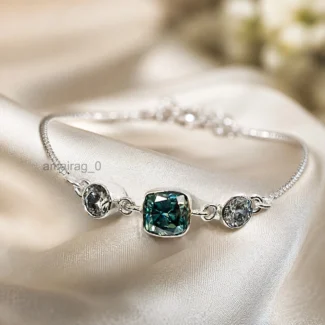 4.50 Ct Blue Diamond Bracelet 1